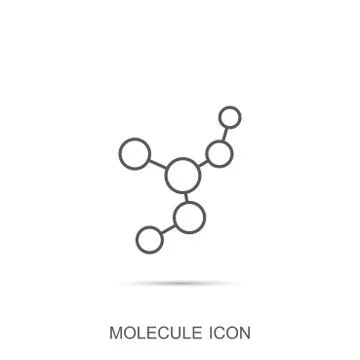 Molecule vector icon, Science and technology Stock Illustration