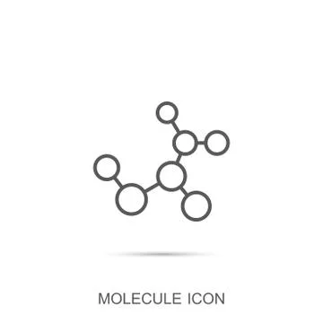 Molecule vector icon, Science and technology Stock Illustration
