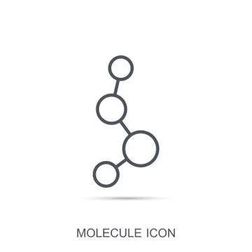 Molecule vector icon, Science and technology Stock Illustration