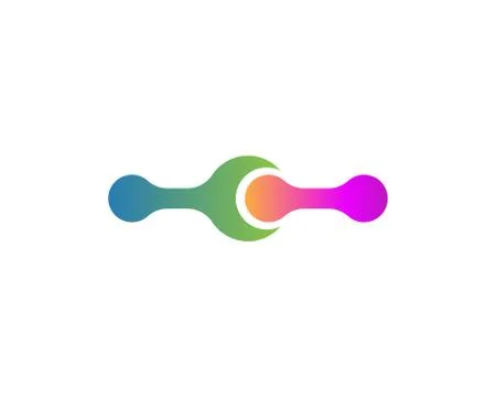 Molecule vector illustration design Illustrazione stock