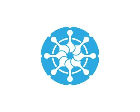 Molecule vector illustration design Illustrazione stock