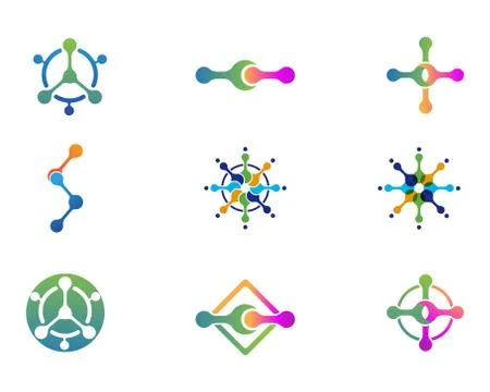 Molecule vector illustration design Stock Illustration