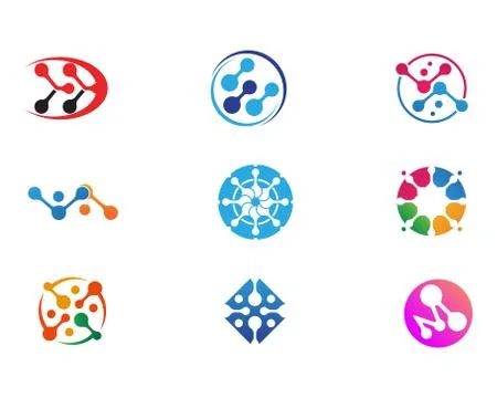 Molecule vector illustration design Illustrazione stock