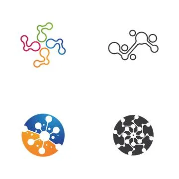 Molecule vector illustration design Stock Illustration