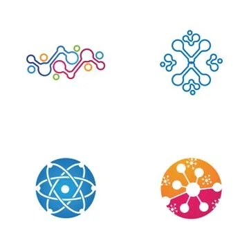 Molecule vector illustration design 스톡 일러스트