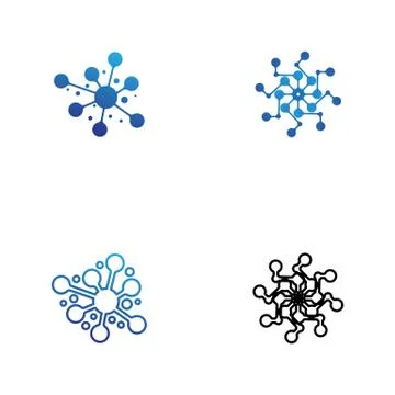 Molecule vector illustration design Stock Illustration