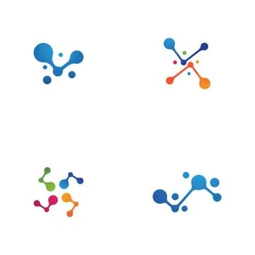 Molecule vector illustration design Stock Illustration