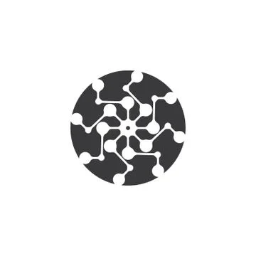 Molecule vector illustration design Illustrazione stock