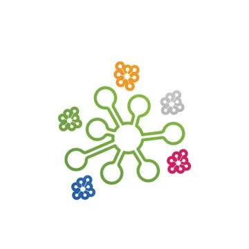 Molecule vector illustration design Stock Illustration