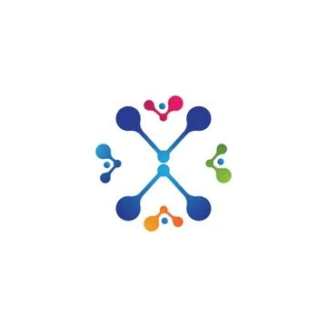 Molecule vector illustration design イラスト素材