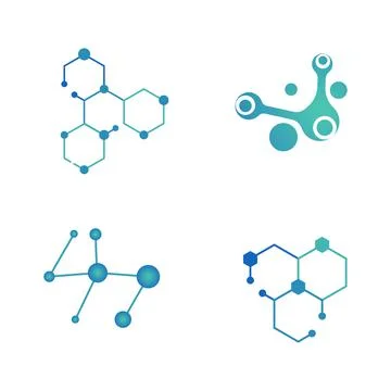 Molecule vector illustration design 스톡 일러스트