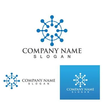 Molecule vector illustration design Stockillustratie