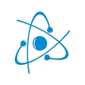 Molecule vector  Realistic molecule.  Science. Education Logo design Stock Illustration