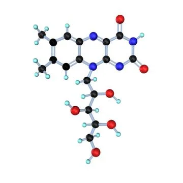 Molecule vitamin b2 Stock Illustration