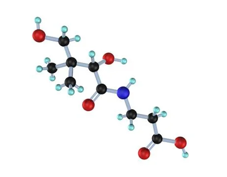 Molecule vitamin b5 3d Stock Illustration