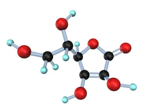 Molecule vitamin c 3d Stock Illustration