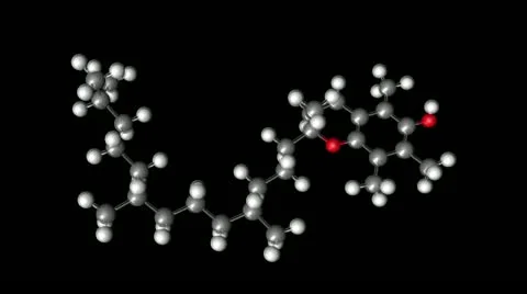 Molecule of vitamin E 動画素材 12255926