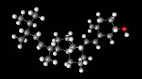 Molecule of Vitamn D 動画素材 12255539