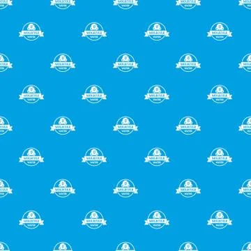 Molecule water pattern seamless blue Stock Illustration