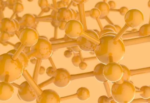 Molecule white color 3d Stock Illustration