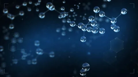 Molecules in 3D Vidéo 172589913