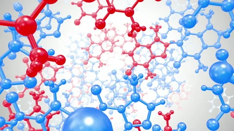 Molecules 3d Render Background (Loop) Stock-Footage 137952836