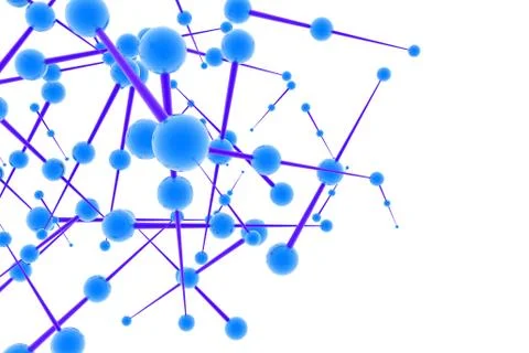 Molecules in abstract design イラスト素材