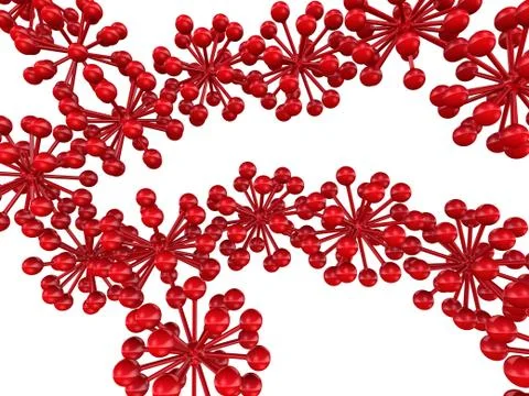 Molecules. Abstract figures Stock-Illustration