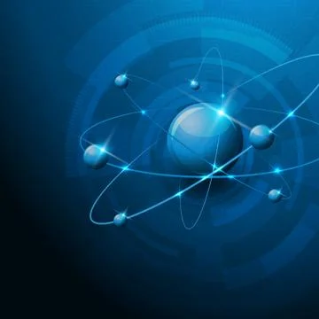 Molecules abstract technology background Illustrazione stock