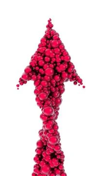 Molecule's arrow show up Stock-Illustration