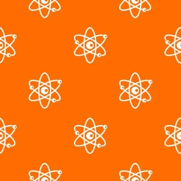 Molecules of atom pattern seamless Stock Illustration