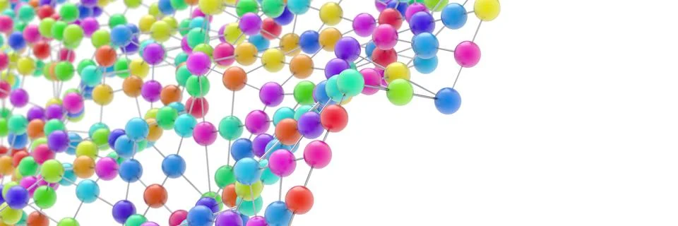 Molecules background Stock Illustration