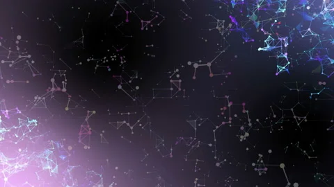 Molecules bind and mix together. Molecule and communication background. Stock Footage 114689080