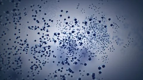 Molecules Cluster Stock Footage