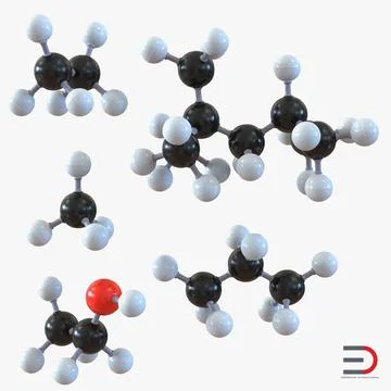 Molecules Collection 3D Model