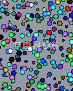 Molecules, conceptual artwork Stock Illustration