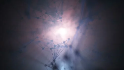 Molecules Connection Science Technology Stock Footage 152271223