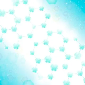 Molecules Design. Structure Molecule and Communication. Atom, Neurons or DNA Stock Illustration