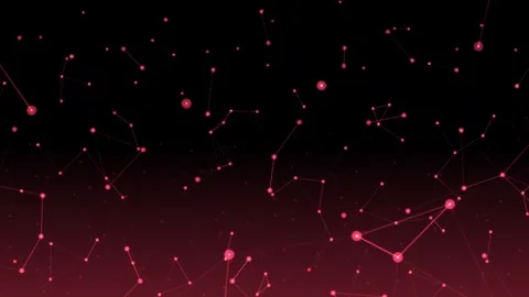 Molecules Digital Data Linking With Each Other Changing Colors Stock Footage 247760598