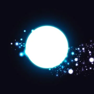 Molecules digital technology futuristic lightning abstract background Stock Illustration