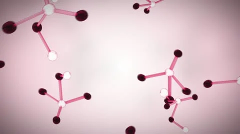 Molecules falling Stock Footage