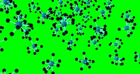 Molecules falling slow motion animation 库存影片 108329335