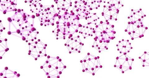 Molecules falling slow motion animation 库存影片 108335486