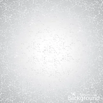 Molecules on gray background. Vector illustration イラスト素材