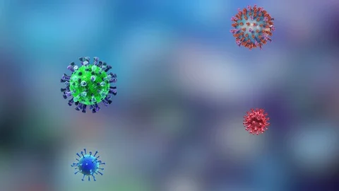 Molecules move in a zigzag pattern Stock Footage 127708349