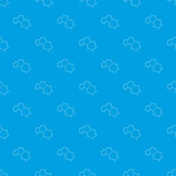Molecules pattern seamless blue Illustrazione stock