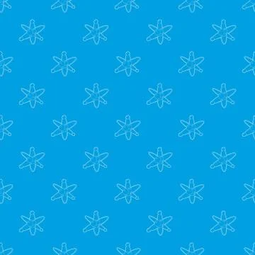 Molecules pattern vector seamless blue 库存插图
