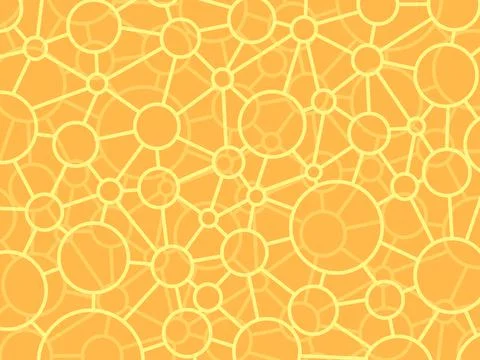 Molecules scientific geometric background, physics and chemistry. round balls Stock Illustration