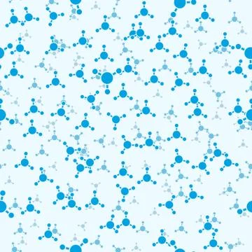 Molecules seamless background Stock Illustration