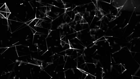 Molecules in space.Neural network.Abstract digital background. Seamless loop. Stock Footage 111231186